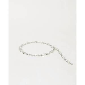 NEW B-LOW THE BELT women's alessia chain belt in silver